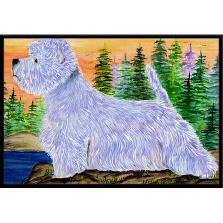 Carolines Treasures 18 x 27 in. Westie Indoor Outdoor Doormat SS8418MAT